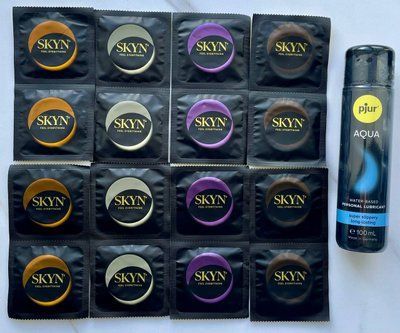 Набор из 16 штук Skyn ​​+ лубрикант pjur Aqua (100 мл) SOS4045 фото