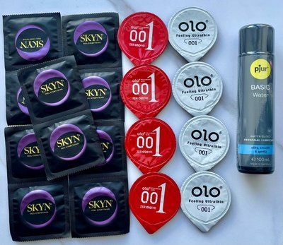 Набор 18 штук Skyn, Olo + лубрикант pjur Basic Waterbased (100 мл) SOS3995 фото