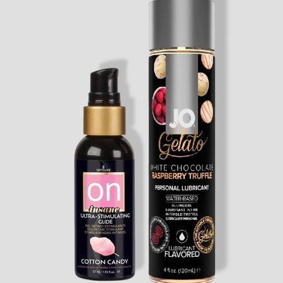 Sensuva Ultra-Stimulating On Insane Cotton Candy (57 мл) + System JO GELATO White Chocolate Raspberry (120 мл) LB115 фото