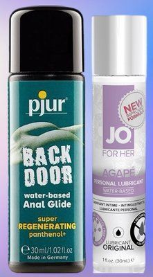 Набір лубрикантів pjur backdoor Regenerating 30 мл + System JO AGAPE ORIGINAL (30 мл) LB448 фото