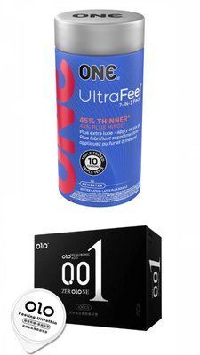 OLO Feeling Ultrathin 10 шт и ONE UltraFeel 2-in-1 Pack 10 шт SOS650 фото