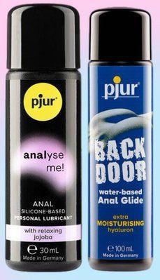 Набір лубрикантів pjur analyse me! Relaxing jojoba silicone 30 мл + pjur backdoor Comfort water glide 100 мл LB553 фото