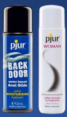 Набір лубрикантів pjur backdoor Comfort water glide 30 мл + pjur Woman 100 мл LB355 фото