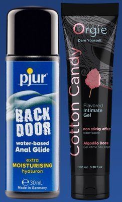 Набір лубрикантів pjur backdoor Comfort water glide 30 мл + LUBE TUBE цукрова вата, 100 мл ORGIE LB404 фото