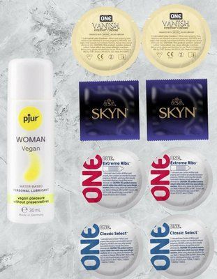 Набор из 20 штук SKYN-ONE + лубрикант pjur Woman Vegan 30 мл SOS4096 фото