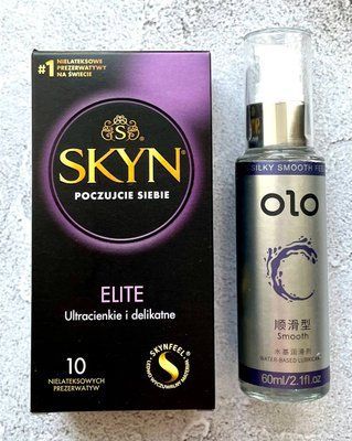 Набір SKYN Elite (10 штук) + Лубрикант "olo smooth" 60 мл SOS2346 фото