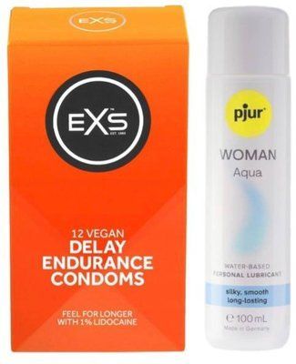 Набір EXS Delay (12 шт) + pjur Woman Aqua 100 мл SOS13465 фото