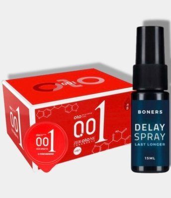OLO 0.01 ZER Red 10 шт + Пролонгатор Boners Delay Spray SOS5919 фото