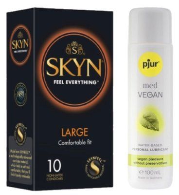 Набор Skyn ​​Large 10 шт. + pjur MED Vegan Glide 100 мл SOS13365 фото
