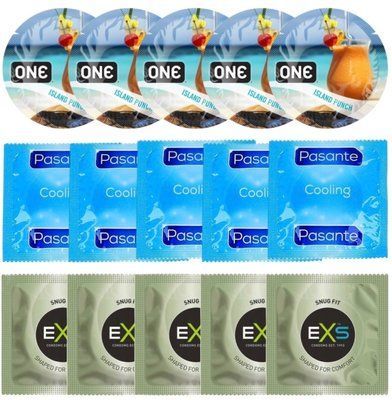 Набір 15 шт ONE Island Punch + Pasante Cooling + EXS Snug Fit SOS7149 фото