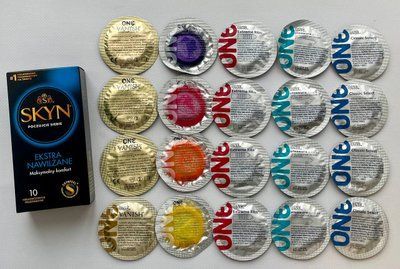 Комплект 30 штук SKYN Extra Lube + ONE Color Sensations, Extreme Ribs, Pleasure plus, Vanish, Classic SOS2246 фото