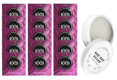 Комплект EXS Extra Thick 15 шт + Bijoux Indiscrets Bad Day Killer SOS14708 фото