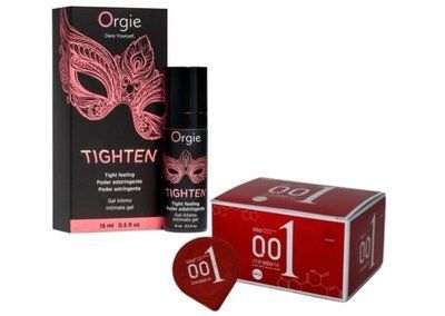 Гель для звуження Orgie&ndash; Tighten (15 мл)+ OLO Passionate Factor 10шт. SOS6749 фото