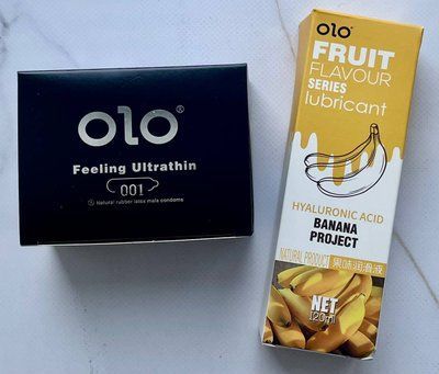 Комплект OLO Feeling Ultrathin 001 10 шт + Гель-лубрикант банан 120 мл OLO SOS3696 фото