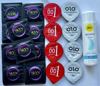 Набор 18 штук Skyn, Olo + лубрикант Woman Aqua (100 мл) SOS3996 фото