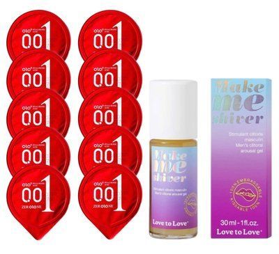 Комплект OLO Warming 001 10 шт + Love To Love Make Me Shiver Gel (30 мл) SOS14417 фото