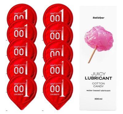 OLO Warming 10 шт. + Лубрикант Satisfyer Cotton Candy 300 мл SOS12515 фото