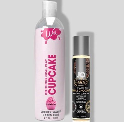 Wet Oral Play Cupcake (118 мл) + JO GELATO Double Chocolate (30 мл) LB752 фото