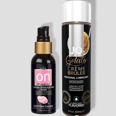 Sensuva Ultra-Stimulating On Insane Cotton Candy (57 мл) + System JO GELATO CremeBrulee (120 мл) LB116 фото