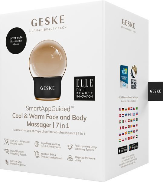 Масажер для обличчя і тіла GESKE Cool&Warm Face and Body Massager 7в1 gray HB0298 фото