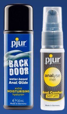 Набір лубрикант pjur backdoor Comfort water glide 30 мл + Сироватка pjur analyse me! Serum 20 мл LB356 фото