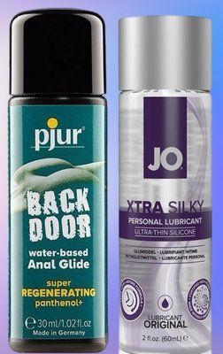 Набір лубрикантів pjur backdoor Regenerating 30 мл + System JO Xtra Silky Silicone (60 мл) LB504 фото