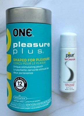 Набор ONE Pleasure Plus 12 шт. + Смазка на силиконовой основе pjur Woman 30 мл SOS1947 фото