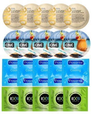 Набор 20 шт ONE 𝐕𝐀𝐍𝐈𝐒𝐇 𝐇𝐲𝐩𝐞𝐫𝐭𝐡𝐢𝐧 + ONE Island Punch + Pasante Cooling + EXS EXTREME 3 в 1 SOS7250 фото