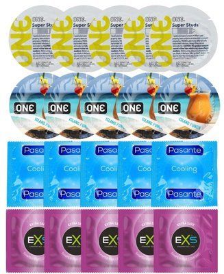 Набор 20 шт ONE Super Studs + ONE Island Punch + Pasante Cooling + EXS EXTRA SAFE SOS7300 фото