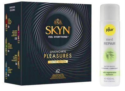 Комплект SKYN Pleasures 42 шт + Pjur MED Repair Glide 100 мл SOS13266 фото