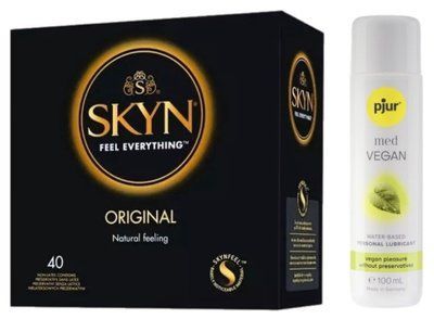 SKYN Original 40 шт. + pjur MED Vegan Glide 100 мл SOS13366 фото