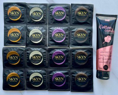 Набор из 16 штук Skyn ​​+ лубрикант Intt Cotton Candy (100 мл) SOS4047 фото