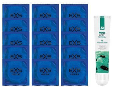 Комплект EXS Cooling 15 шт + JO Mint Chip Chill 10 мл SOS14568 фото