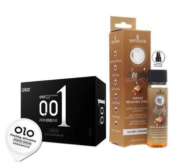 OLO Feeling Ultrathin &mdash; 10 шт та Спрей Sensuva Deeply Love You Salted Caramel SOS901 фото