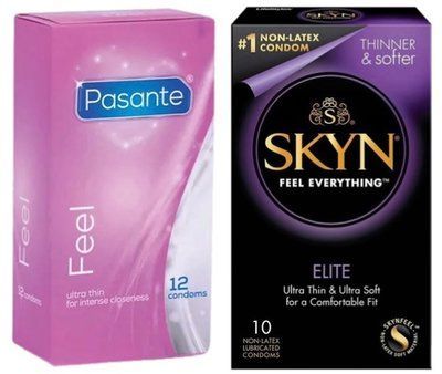 Набор с SKYN Elite 10 шт (ультратонкі) + Pasante Sensitive Feel (12 шт) SOS8047 фото
