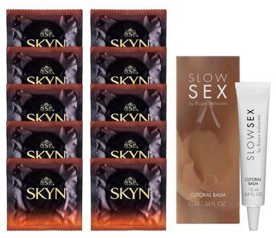 Комплект Skyn Warming 10 шт + Bijoux Indiscrets Slow Sex Clitoral Balm SOS14217 фото