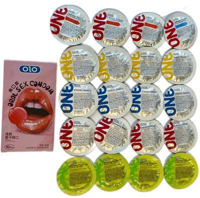 Набор с 30 шт - ONE Super Studs, Classic Select, Extreme Ribs, Glowing Pleasures,Tattoo Touch и OLO oral SOS1350 фото