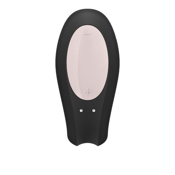 Смартвібратор для пар Satisfyer Double Joy Black із широким кліторальним стимулятором SO3898 фото