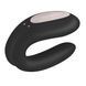 Смартвібратор для пар Satisfyer Double Joy Black із широким кліторальним стимулятором SO3898 фото 7