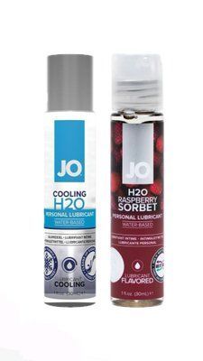 Набір лубрикантів System JO H2O COOLING (30 мл) + System JO Raspberry Sorbet (30 мл) LB73 фото