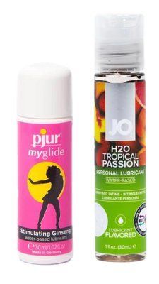 Набір лубрикантів pjur my glide 30 мл + System JO Tropical Passion (30 мл) LB137 фото