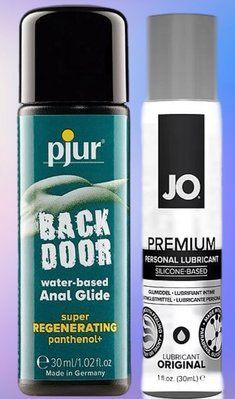 Набір лубрикантів pjur backdoor Regenerating 30 мл + System JO PREMIUM &mdash; ORIGINAL (30 мл) LB505 фото
