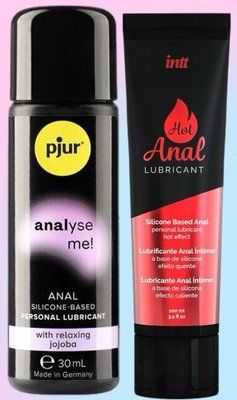 Набір лубрикантів pjur analyse me! Relaxing jojoba silicone 30 мл + Intt Hot Anal (100 мл) LB654 фото