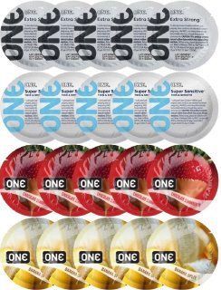 Набір з 20 шт ONE Extra strong + 𝐎𝐍𝐄 𝐒𝐮𝐩𝐞𝐫 𝐒𝐞𝐧𝐬𝐢𝐭𝐢𝐯𝐞 + ONE Chocolate Strawberry + ONE Banana Split SOS8195 фото