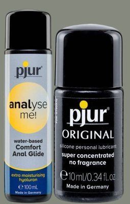 Набір лубрикантів pjur analyse me! Comfort water glide 100 мл + pjur Original 10 мл, 2в1 LB954 фото