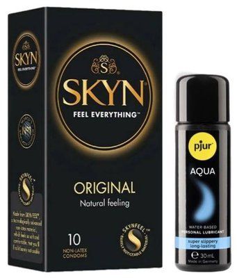 Комплект SKYN Original 10 шт + Pjur Aqua 30 мл SOS13217 фото