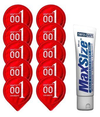 Комплект OLO Warming 001 10 шт + Swiss Navy Max Size Cream (10 мл) SOS14419 фото