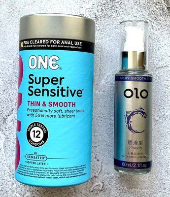 Набір ONE Super Sensitive (12 штук) + Лубрикант "olo smooth" 60 мл SOS2348 фото