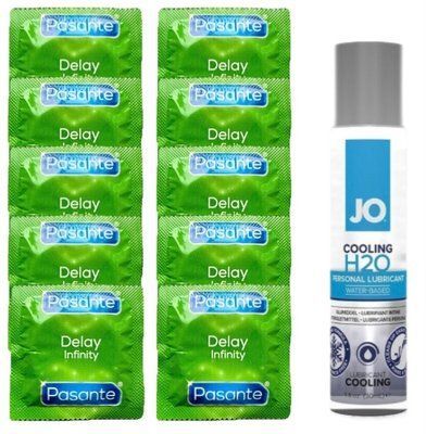 Комплект: Pasante Delay 10 шт + Лубрикант System JO H2O COOLING (30 мл) SOS11059 фото