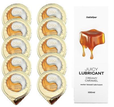OLO &ldquo;Лід і Полум&rsquo;я&rdquo; 10 шт. + Лубрикант Satisfyer Creamy Caramel 300 мл SOS12517 фото